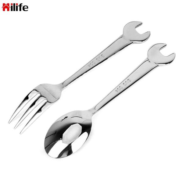 forks wrench shape stainless steel spanner spoon fork dinnerware kitchen tools tableware
forks wrench shape stainless steel spanner spoon fork dinnerware kitchen tools tableware