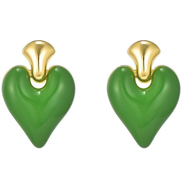 dangle & chandeliern creative new heart earrings red white green personality fashion designers pendientes mujer, Silver
dangle & chandeliern creative new heart earrings red white green personality fashion designers pendientes mujer, Silver