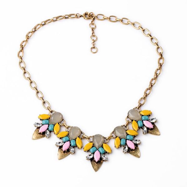 pendant necklaces vintage gold color resin colorful waterdrop collar necklace for women party 2021 trendy, Silver
pendant necklaces vintage gold color resin colorful waterdrop collar necklace for women party 2021 trendy, Silver