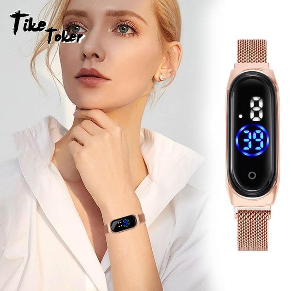 wristwatches rose gold women's watches luxury led digital watch for women stainless steel wristwatch ladies fashion, Slivery;brown
wristwatches rose gold women's watches luxury led digital watch for women stainless steel wristwatch ladies fashion, Slivery;brown