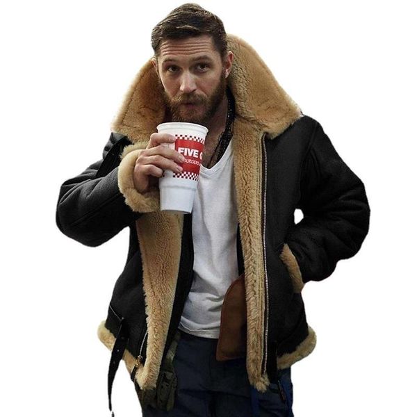 men's wool & blends 2021 autumn and winter fur integrated jacket medium long thickened overcoat, Black
men's wool & blends 2021 autumn and winter fur integrated jacket medium long thickened overcoat, Black