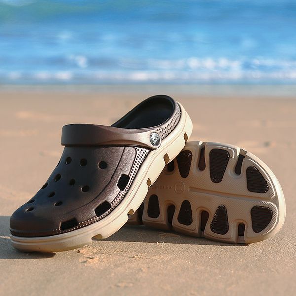 summer casual sandals new men beach slippers breathable hole flats light male massage shoes men sandals slippers, Black
summer casual sandals new men beach slippers breathable hole flats light male massage shoes men sandals slippers, Black
