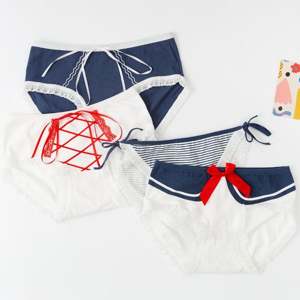 women's panties japanese two dimensional cute girl underwear navy wind waist sweet cartoon 100% cotton crotch student briefs, Black;pink
women's panties japanese two dimensional cute girl underwear navy wind waist sweet cartoon 100% cotton crotch student briefs, Black;pink