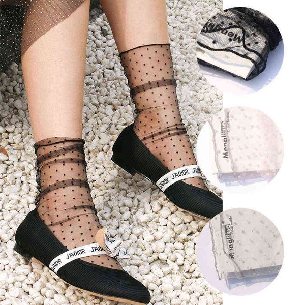 socks spring and summer fairy wave point glass short socks transparent tulle flocking dot stockings, Red;black
socks spring and summer fairy wave point glass short socks transparent tulle flocking dot stockings, Red;black