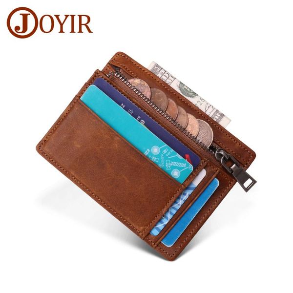 card holders joyir genuine leather holder wallet rfid credit id with coin pocket purse money case for men small, Brown;gray
card holders joyir genuine leather holder wallet rfid credit id with coin pocket purse money case for men small, Brown;gray
