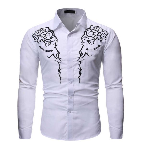 fashion western cowboy shirt men brand design embroidery slim fit casual long sleeve mens dress shirts wedding party shirt male t200801, White;black
fashion western cowboy shirt men brand design embroidery slim fit casual long sleeve mens dress shirts wedding party shirt male t200801, White;black