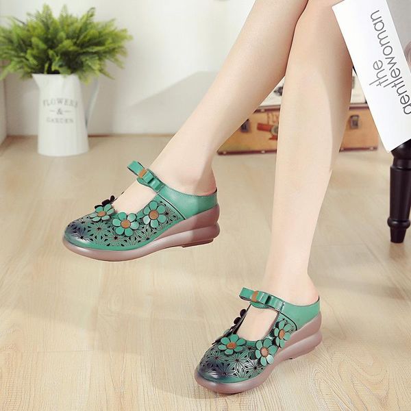 sandals 2021 spring handmade cow leather women's shoes wedges ethnic style flower hollow female slippers summer breathable sandal, Black
sandals 2021 spring handmade cow leather women's shoes wedges ethnic style flower hollow female slippers summer breathable sandal, Black