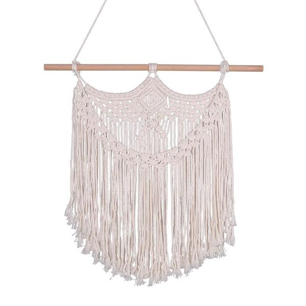 tapestries macrame wall hanging hand knotted art tapestry with tassel - creativity boho wedding home backdrop decoration
tapestries macrame wall hanging hand knotted art tapestry with tassel - creativity boho wedding home backdrop decoration