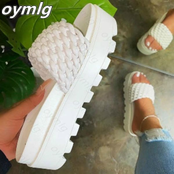 summer slippers fashion women sandals solid color open toe woven heel thick outdoor beach women's, Black
summer slippers fashion women sandals solid color open toe woven heel thick outdoor beach women's, Black
