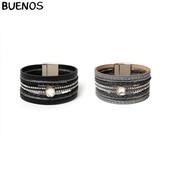 charm bracelets buenos fashion highgrace brand crystle genuine leather bohemian multi-layer zircon wide weave mental bracelet for woman and, Golden;silver
charm bracelets buenos fashion highgrace brand crystle genuine leather bohemian multi-layer zircon wide weave mental bracelet for woman and, Golden;silver