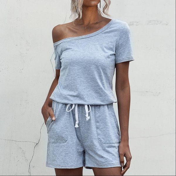 women jumpsuits summer short bodysuit streetwear casual off shoulder sleeved pocket lace up black strapless jumpsuit drop, Black;white
women jumpsuits summer short bodysuit streetwear casual off shoulder sleeved pocket lace up black strapless jumpsuit drop, Black;white