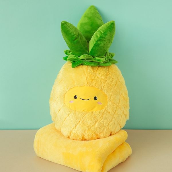 selling new pineapple pillow dual purpose with coral plush blanket fruit plant russian plush toy
selling new pineapple pillow dual purpose with coral plush blanket fruit plant russian plush toy