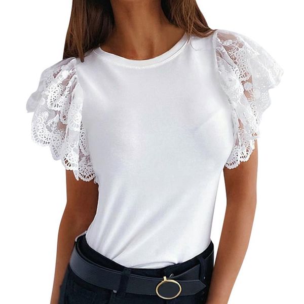 women's blouses & shirts lace ladies summer fashion solid white short sleeve stitiching blouse women elegant shirt vintage casual top
women's blouses & shirts lace ladies summer fashion solid white short sleeve stitiching blouse women elegant shirt vintage casual top