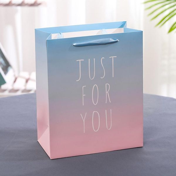 gift wrap creative mini gradient colored papercarrier present box for clothes books packaging birthday gifts bag with handle 20*16*8cm
gift wrap creative mini gradient colored papercarrier present box for clothes books packaging birthday gifts bag with handle 20*16*8cm