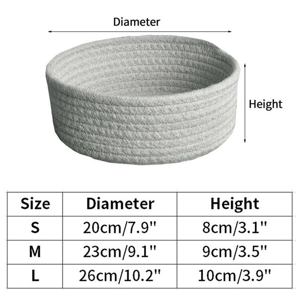 storage baskets kitchen basket handmade cotton woven toy book deskorganizer sundries cosmetic container box
storage baskets kitchen basket handmade cotton woven toy book deskorganizer sundries cosmetic container box
