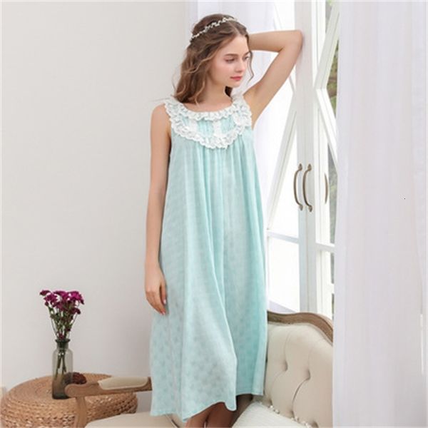 women's sleepwear high-end retro nightdress female summer sleeveless long night dress sweet cotton sleepwear ladies casual loose nightg, Black;red
women's sleepwear high-end retro nightdress female summer sleeveless long night dress sweet cotton sleepwear ladies casual loose nightg, Black;red