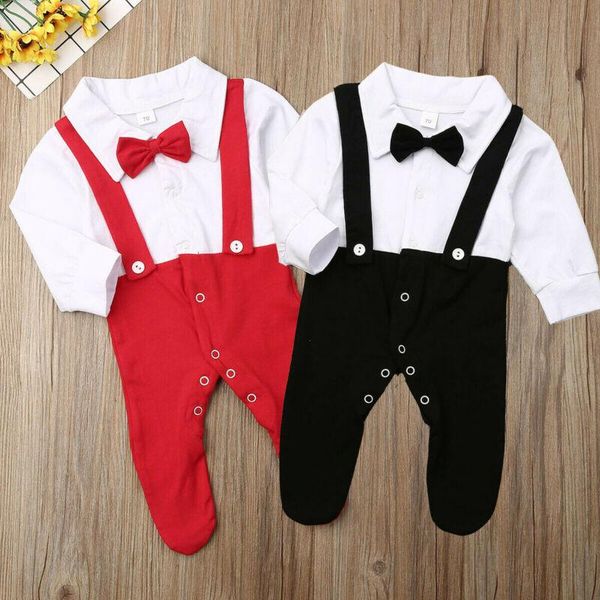 footies born baby boy formal gentleman kids clothes red black white patchwork playsuit toddlers outfits, Blue
footies born baby boy formal gentleman kids clothes red black white patchwork playsuit toddlers outfits, Blue