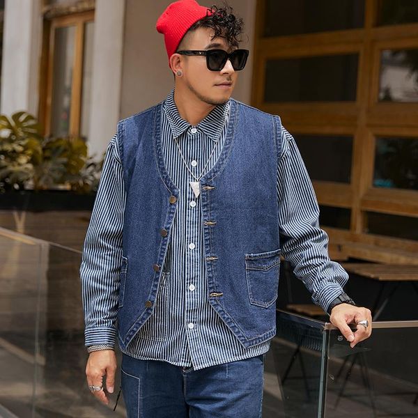 men's vests brand men sleeveless denim jacket vest loose fashion single-breasted casual male cowboy cargo waistcoat plus size 7xl 8xl, Black;white
men's vests brand men sleeveless denim jacket vest loose fashion single-breasted casual male cowboy cargo waistcoat plus size 7xl 8xl, Black;white
