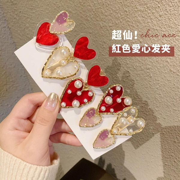 hair clips & barrettes inssiny trendy red heart simulated pearl transparent acrylic hairpins for women accessories, Golden;silver
hair clips & barrettes inssiny trendy red heart simulated pearl transparent acrylic hairpins for women accessories, Golden;silver