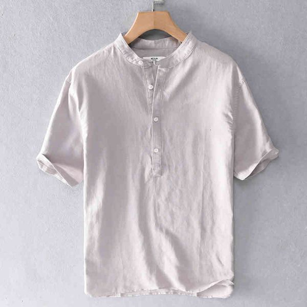 men's t-shirts cotton and linen brand summer short sleeve stand collar shirts for men breathable cool solid shirt mens overhemd 4w3m, White;black
men's t-shirts cotton and linen brand summer short sleeve stand collar shirts for men breathable cool solid shirt mens overhemd 4w3m, White;black