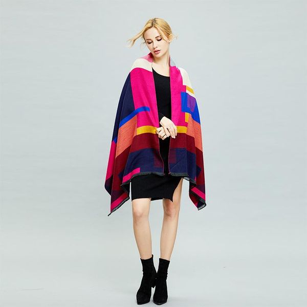 scarves scarf winter shawl han version plaid geometric neck warm office women, Blue;gray
scarves scarf winter shawl han version plaid geometric neck warm office women, Blue;gray