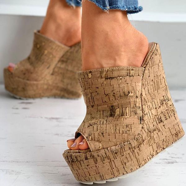 brand big size 42 wood grain straw platform wedges high heels summer sandal women shoes party slippers, Black
brand big size 42 wood grain straw platform wedges high heels summer sandal women shoes party slippers, Black
