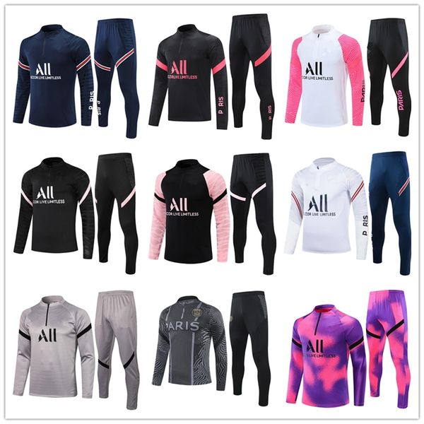 2021 jogging football tracksuits training suit kits messi 21 22 mbappe mens jacket survetement foot soccer chandal sportswear, Gray
2021 jogging football tracksuits training suit kits messi 21 22 mbappe mens jacket survetement foot soccer chandal sportswear, Gray