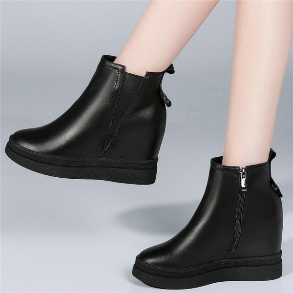 winter fashion sneakers women genuine leather wedges high heel pumps shoes female round toe platform oxfords casual dress, Black
winter fashion sneakers women genuine leather wedges high heel pumps shoes female round toe platform oxfords casual dress, Black