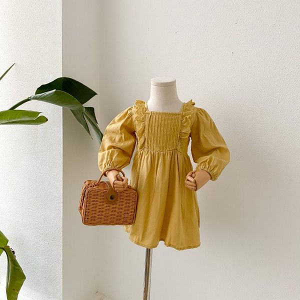 girl's dresses 2021 girls ruffles dress autumn cotton fashion kids clothes 2-7 years, Red;yellow
girl's dresses 2021 girls ruffles dress autumn cotton fashion kids clothes 2-7 years, Red;yellow