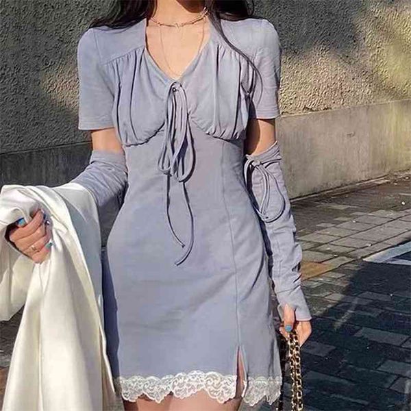 korean style mini dress women bandage design v-neck drses female short sleeve party dress elegant office lady summer 210521, Black;gray
korean style mini dress women bandage design v-neck drses female short sleeve party dress elegant office lady summer 210521, Black;gray