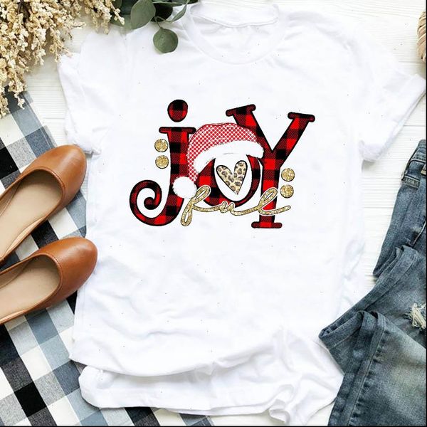 women lady plaid joy fashion 90s year autumn winter merry christmas clothes shirt t tee tshirt female graphic, White
women lady plaid joy fashion 90s year autumn winter merry christmas clothes shirt t tee tshirt female graphic, White
