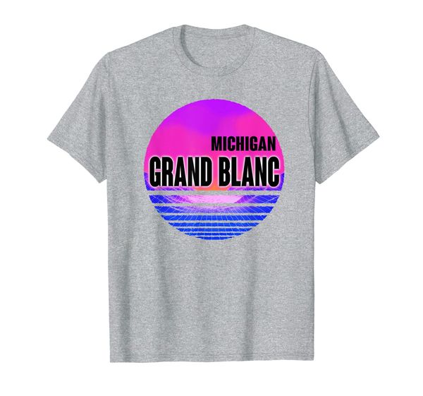 vintage grand blanc vaporwave michigan t-shirt, White;black
vintage grand blanc vaporwave michigan t-shirt, White;black