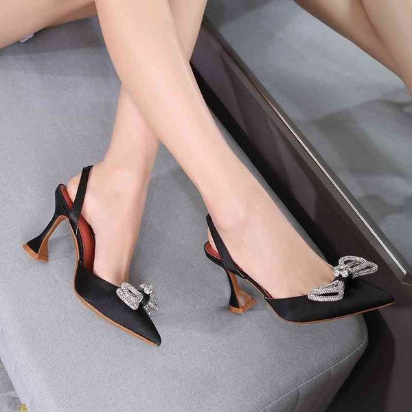 sandals 2021 satin crystal bowknot women pumps office lady shoes fashion slingbacks summer heels wedding bridal myoz, Black
sandals 2021 satin crystal bowknot women pumps office lady shoes fashion slingbacks summer heels wedding bridal myoz, Black