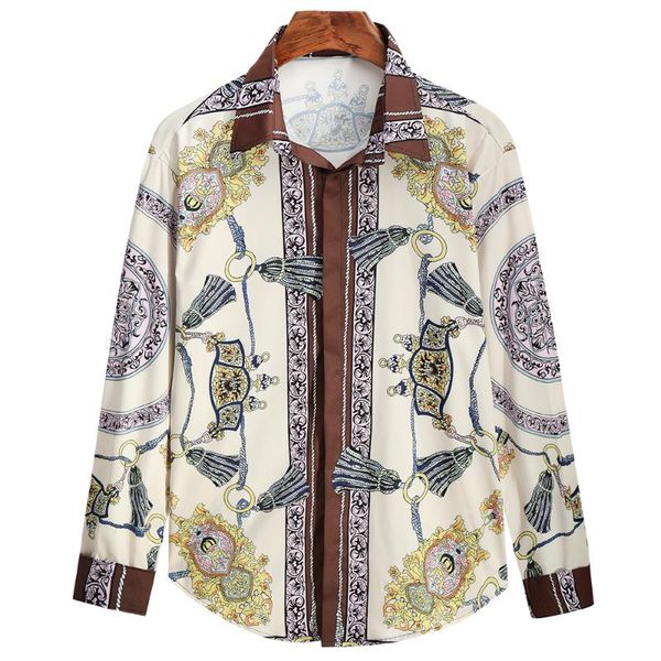 men's casual shirts 2021 printed long-sleeved shirt fashion 3d pattern plus size turndown collar -4xl, White;black
men's casual shirts 2021 printed long-sleeved shirt fashion 3d pattern plus size turndown collar -4xl, White;black