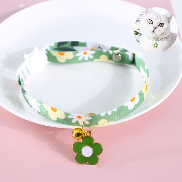 cat collars & leads small flower pendant pet collar buckle with bell adjustable suitable kitten puppy accessories supplies
cat collars & leads small flower pendant pet collar buckle with bell adjustable suitable kitten puppy accessories supplies