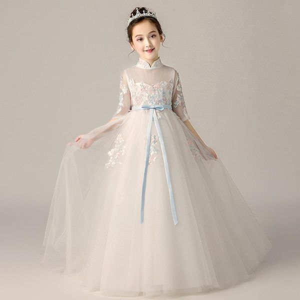 children catwalk puffy evening dress flower girl white piano costume little host model princess skirt ethnic clothing, Red
children catwalk puffy evening dress flower girl white piano costume little host model princess skirt ethnic clothing, Red