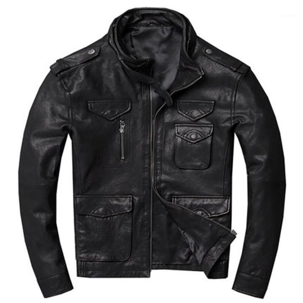 men's jackets moruancle mens genuine leather and coats with multi pockets cowhide biker jacket real motorcycle outerwear, Black;brown
men's jackets moruancle mens genuine leather and coats with multi pockets cowhide biker jacket real motorcycle outerwear, Black;brown