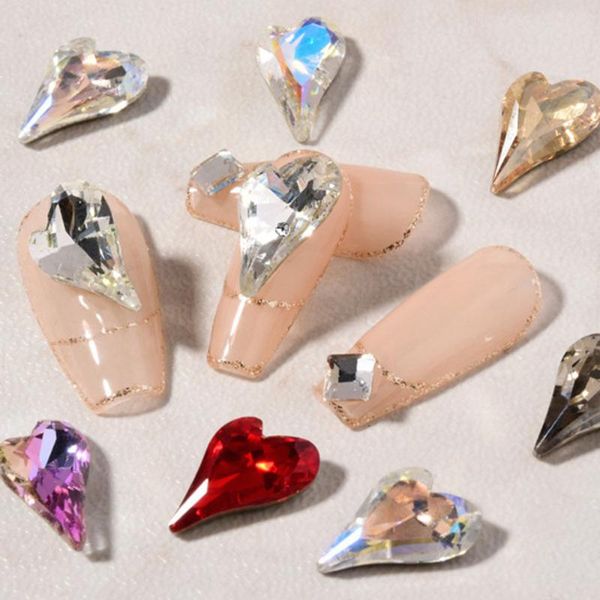 10pcs/lot 9*14mm k9 glass nail art stones crooked-peach-heart rhinestone jewelry diy diamond decoration pointback accessories t# decorations, Silver;gold
10pcs/lot 9*14mm k9 glass nail art stones crooked-peach-heart rhinestone jewelry diy diamond decoration pointback accessories t# decorations, Silver;gold