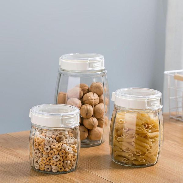 storage bottles & jars 0.7/1/1.7l glass transparent can cereal container sealed tea coffee tank
storage bottles & jars 0.7/1/1.7l glass transparent can cereal container sealed tea coffee tank
