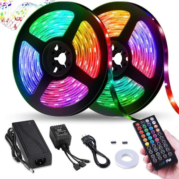 strips 10m rgb led strip 30 leds 12v flexible ribbon light 40keys music controller + adapter plug
strips 10m rgb led strip 30 leds 12v flexible ribbon light 40keys music controller + adapter plug