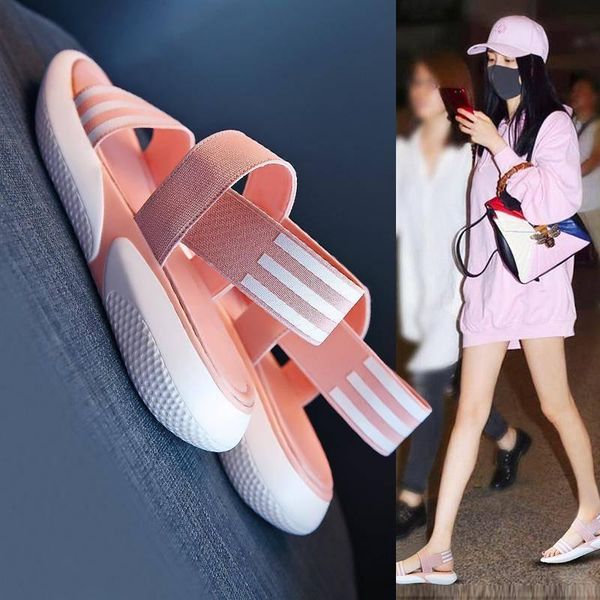 fashionable breathable sandals pink elastic belt thick bottom sponge cake women's shoes 2021 fish mouth flat 35-40, Black
fashionable breathable sandals pink elastic belt thick bottom sponge cake women's shoes 2021 fish mouth flat 35-40, Black