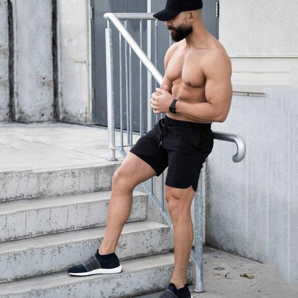2021 men's high-quality brand solid color spliced shorts, gym sports shorts, training quick-drying leisure beach pants, White;black
2021 men's high-quality brand solid color spliced shorts, gym sports shorts, training quick-drying leisure beach pants, White;black
