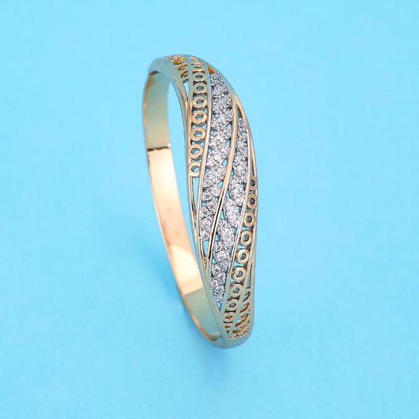 march 18k gold planted bracelet fashion women wedding charm bangle, Black