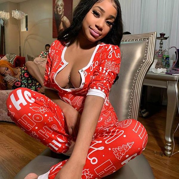 imcute christmas printed rompers women jumpsuit v neck long sleeve bandage playsuit sleepwear casual party bodysuit homewear women's ju, Black;white
imcute christmas printed rompers women jumpsuit v neck long sleeve bandage playsuit sleepwear casual party bodysuit homewear women's ju, Black;white