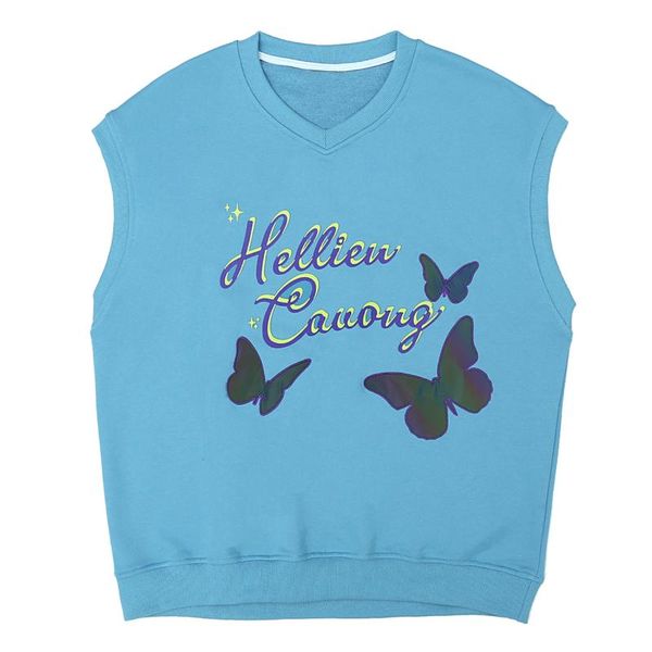 vintage pullover vest men and women hip hop butterfly patch embroidery knitted sweater sleeveless men's vests, Black;white
vintage pullover vest men and women hip hop butterfly patch embroidery knitted sweater sleeveless men's vests, Black;white