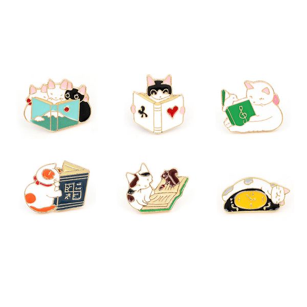 anime cartoon cat read book brooches set 10pcs ins animal gold plated enamel paint badges for girls alloy pin denim shirt fashion jewelry gi, Gray
anime cartoon cat read book brooches set 10pcs ins animal gold plated enamel paint badges for girls alloy pin denim shirt fashion jewelry gi, Gray