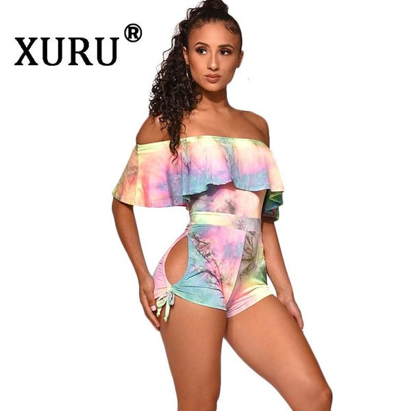 women's jumpsuits & rompers xuru summer jumpsuit tie dyed large size print one-piece shorts suit hollow ruffled, Black;white
women's jumpsuits & rompers xuru summer jumpsuit tie dyed large size print one-piece shorts suit hollow ruffled, Black;white