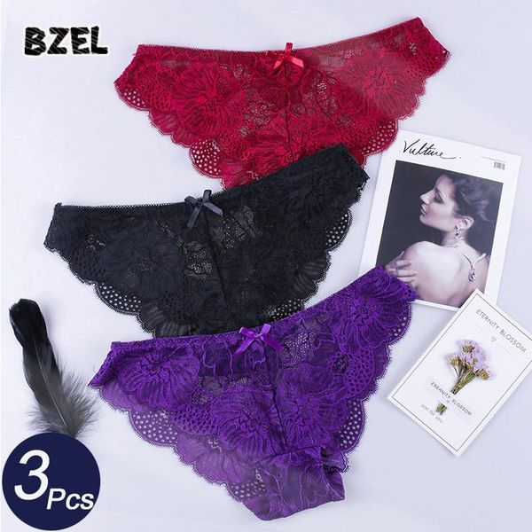 women's panties bzel 3pcs/lot hollow out underwear seamless lace briefs with bow woman intiamtes comfort lady lingerie, Black;pink
women's panties bzel 3pcs/lot hollow out underwear seamless lace briefs with bow woman intiamtes comfort lady lingerie, Black;pink