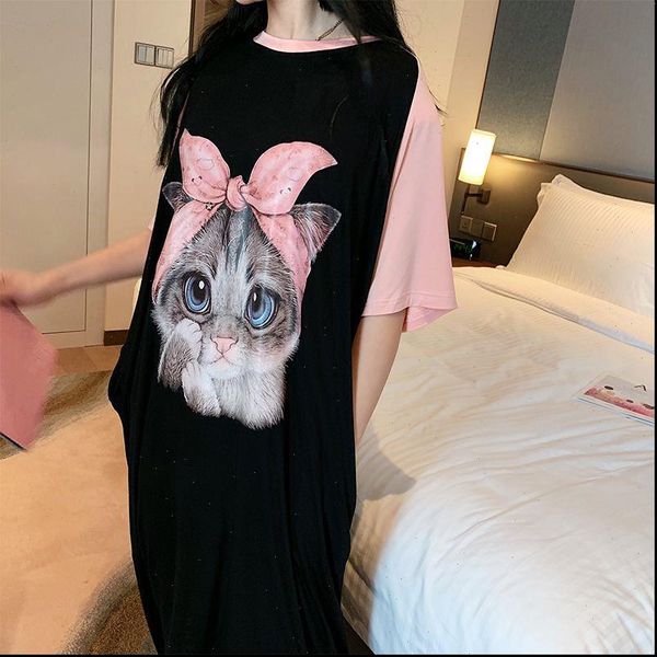 nightdress 3d cat casual large womens sleepwears size dress loose vestido de mujer summer home service nightgown female pink 2xl, Black;red
nightdress 3d cat casual large womens sleepwears size dress loose vestido de mujer summer home service nightgown female pink 2xl, Black;red