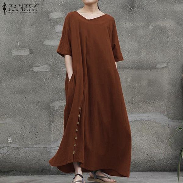 dresses women's dress 2021 summer botton up robe plus size 5xl ladies stylish maxi vestidos de mujer casual half sleeve sundress, Black;gray
dresses women's dress 2021 summer botton up robe plus size 5xl ladies stylish maxi vestidos de mujer casual half sleeve sundress, Black;gray